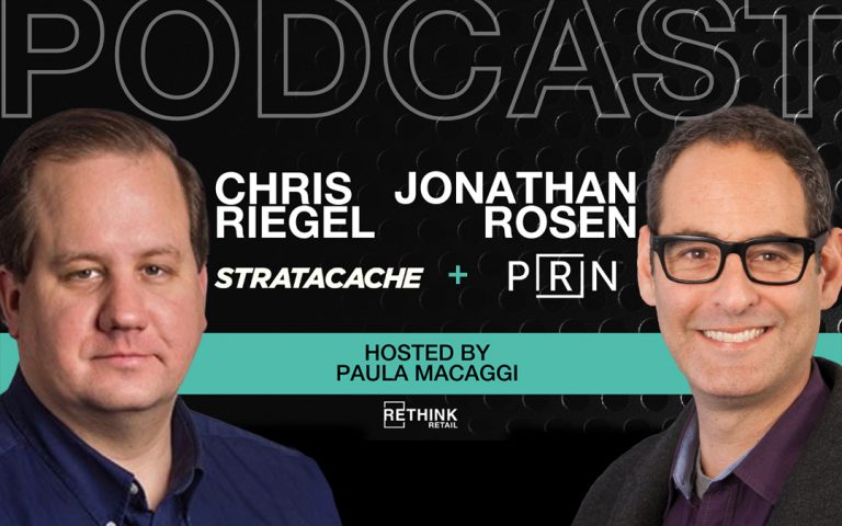 PRN and STRATACACHE on Rethink Retail podcast discussing in-store retail media innovation